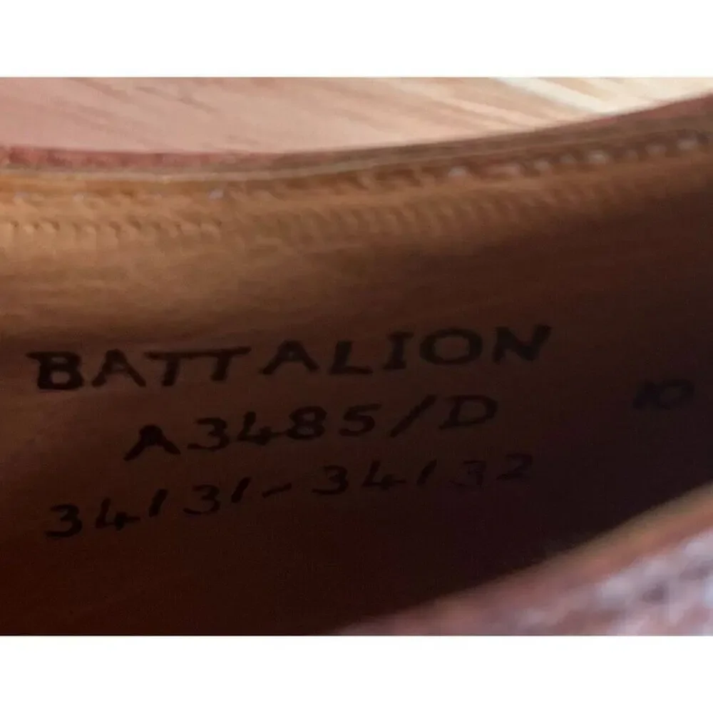 Florsheim Shoes Mens 10 Lace Up Oxfords Battalion Faconnable Leather England